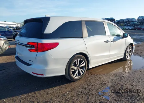 2022 Honda Odyssey Touring из США, поврежденный, VIN 5FNRL6H85NB058948